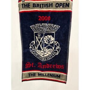 2000 British Open Golf Towel Sir Christopher Hatton 100% Cotton St Andrews
